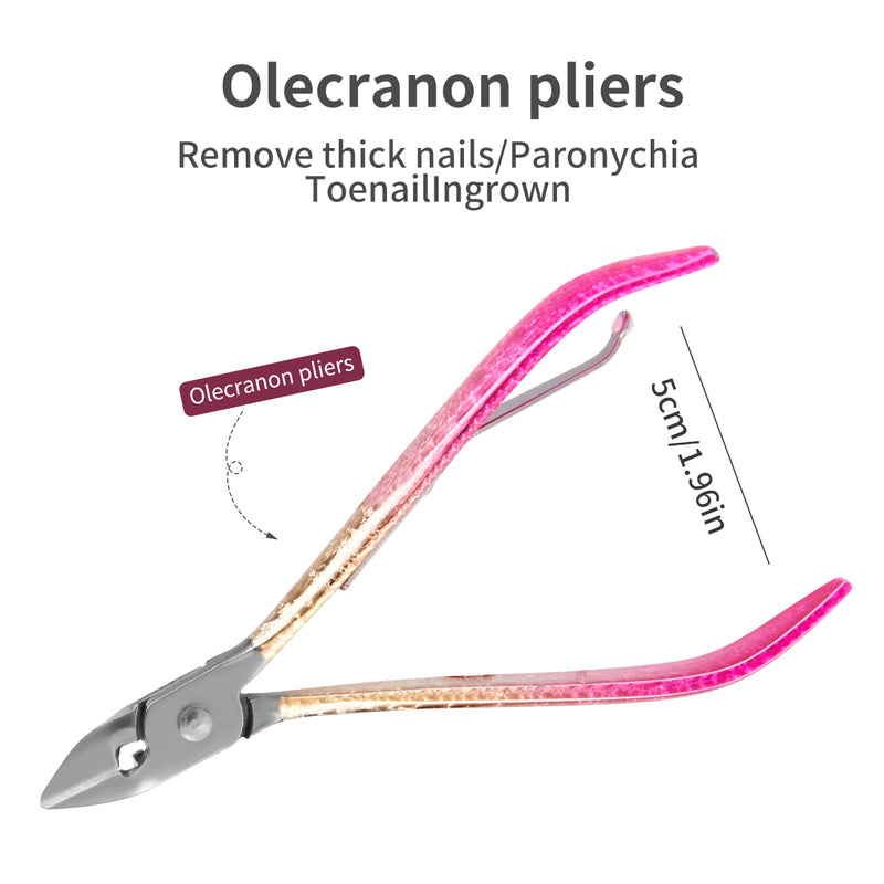 pink gold manicure and pedicure set, view 7 - MRSLM