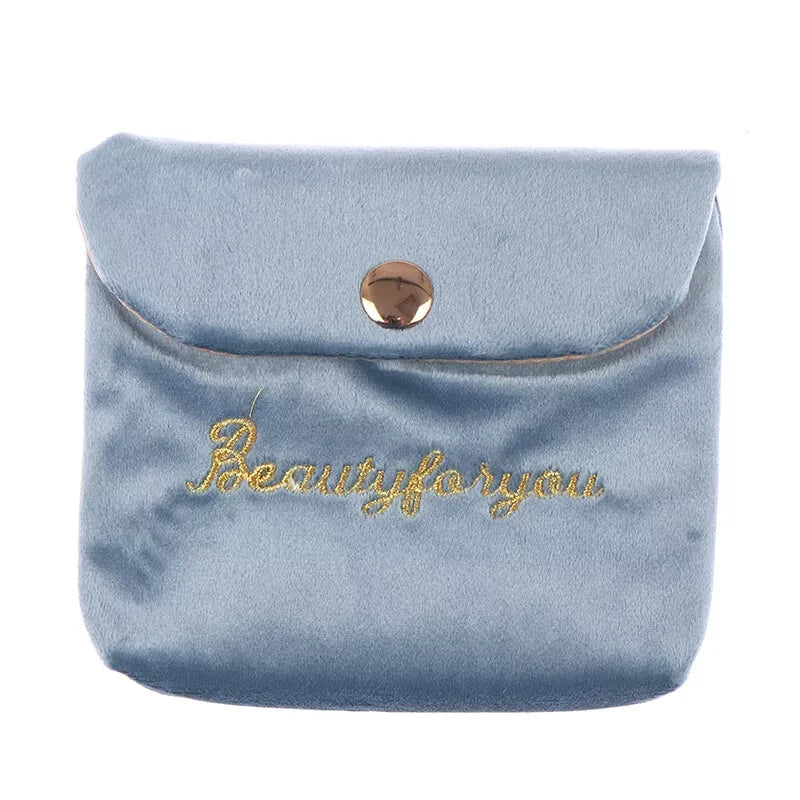 Velvet mini cosmetic and storage bag, view 3 - MRSLM