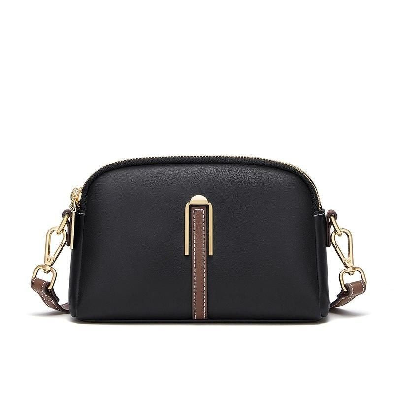 Leather crossbody and shoulder satchel, view 3 - MRSLM