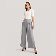 silk wide leg pants, view 5 - MRSLM