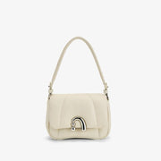 sheep leather crossbody hobo bag, view 2 - MRSLM