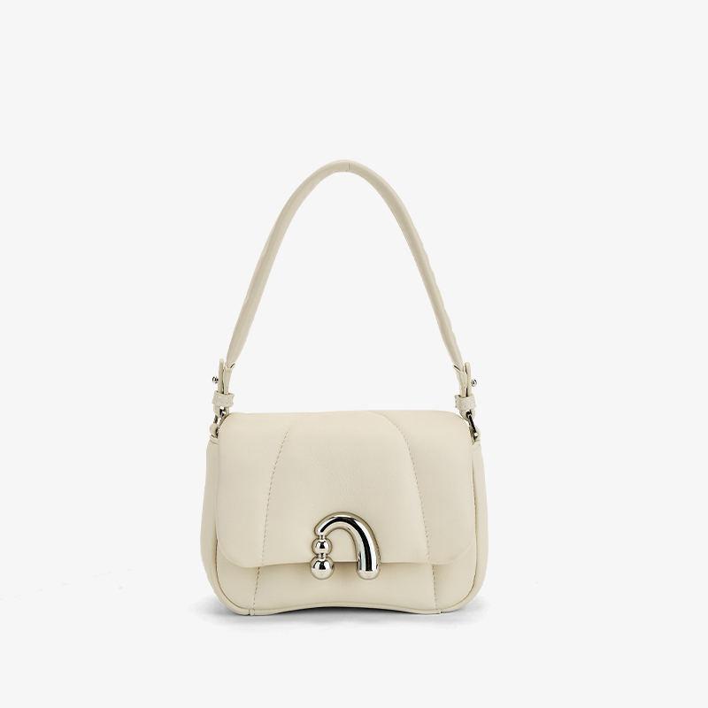 sheep leather crossbody hobo bag, view 2 - MRSLM