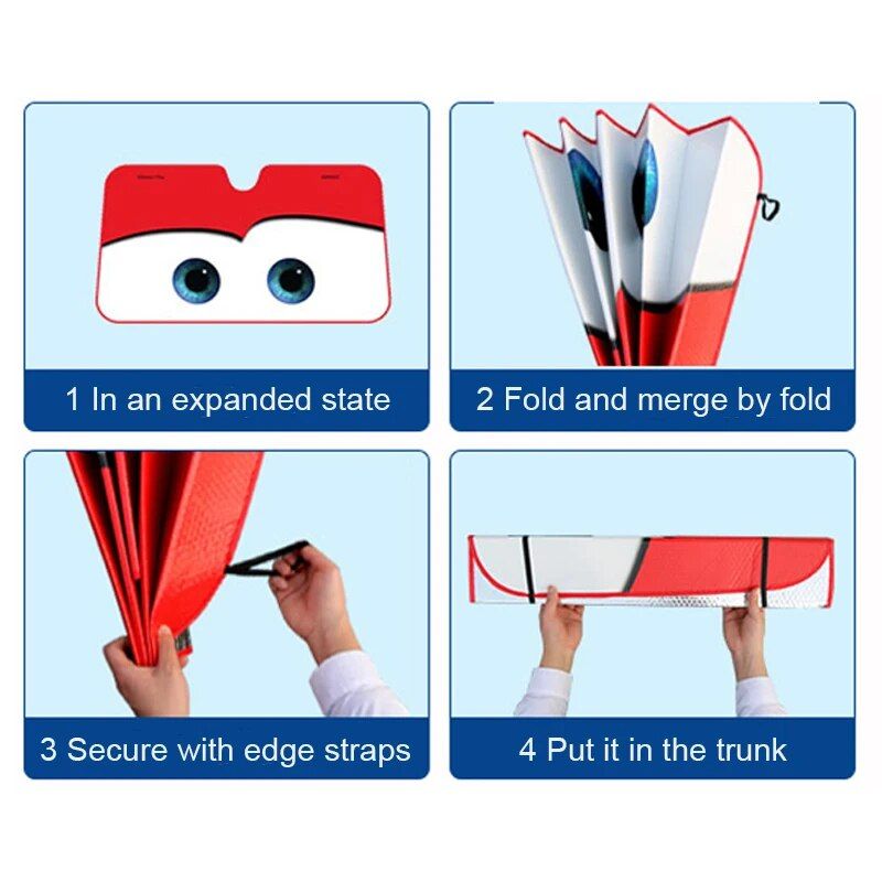 aluminum foil car sunshade, view 11 - MRSLM