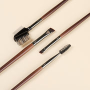 4-piece angled eyebrow and eyeliner brush set, view 7 - MRSLM