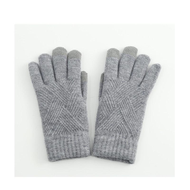 wool touch screen gloves, view 2 - MRSLM