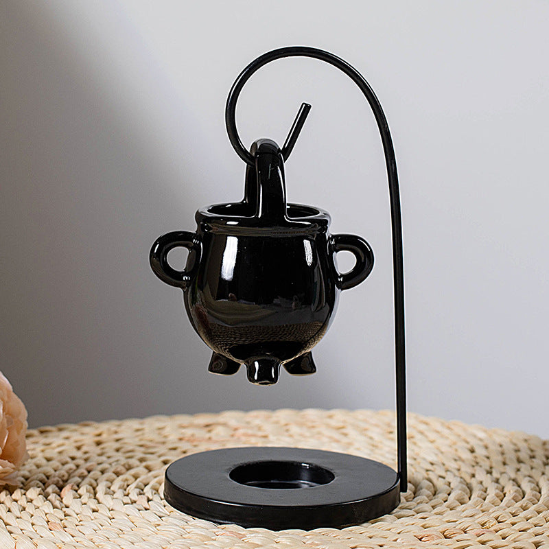 Iron frame hook oil burner, view 3 - MRSLM