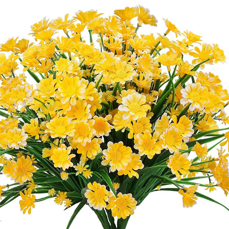 Artificial Flowers UV Protection Colorfast Plastic Plant