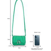 sheep leather crossbody hobo bag, view 16 - MRSLM