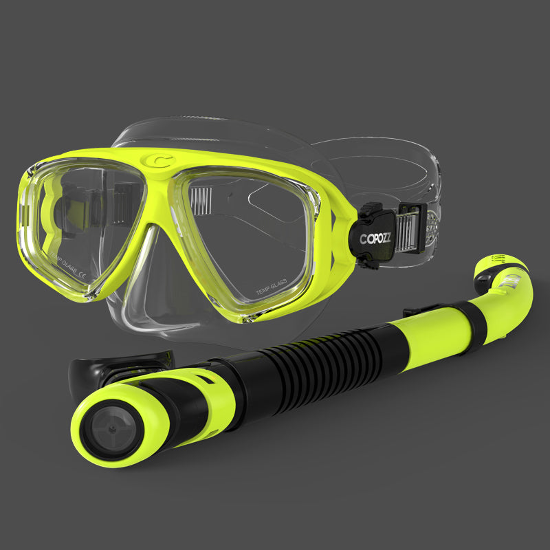 scuba diving mask and snorkel set, view 8 - MRSLM