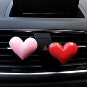 Red heart car air freshener clip, view 5 - MRSLM