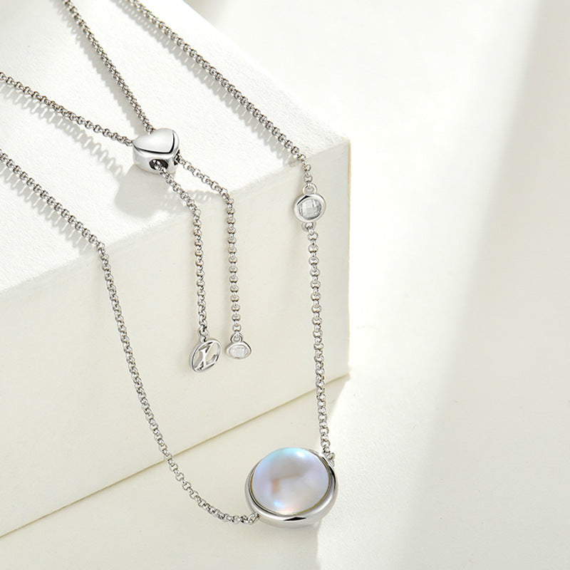 S925 silver planet necklace, view 3 - MRSLM
