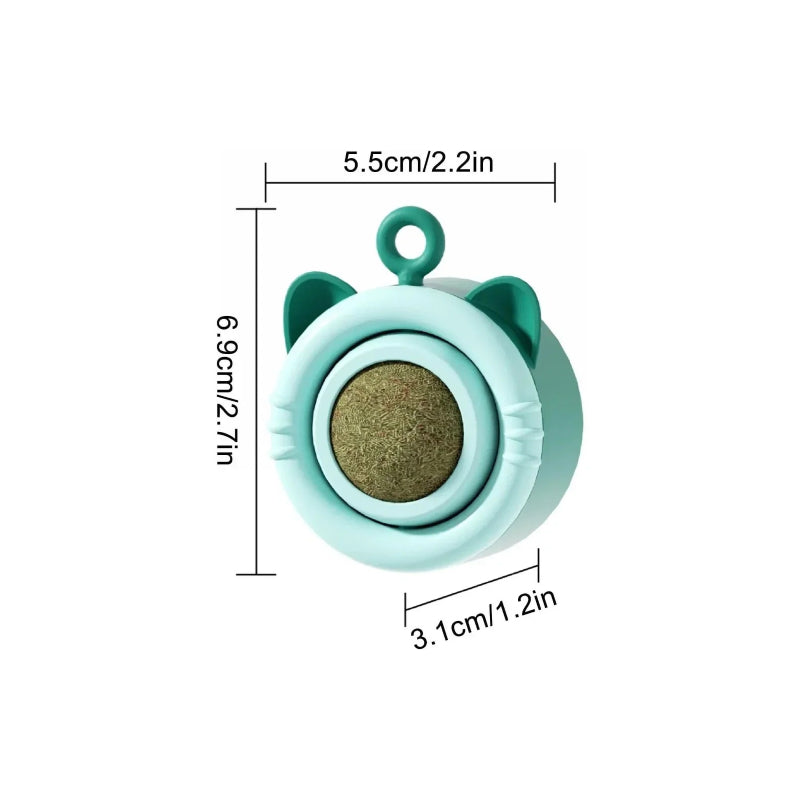 rotating catnip ball toy, view 5 - MRSLM