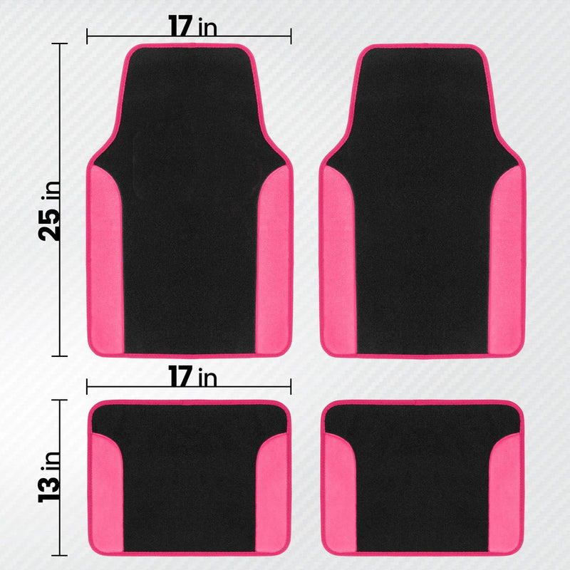 hot pink universal car floor mats, view 5 - MRSLM