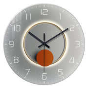 Tempered glass silent wall clock, view 7 - MRSLM