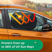 compact mesh car windscreen sunshade, view 5 - MRSLM