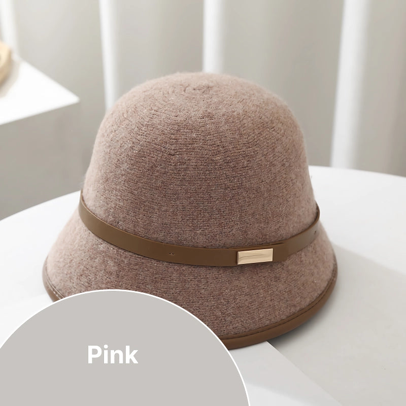 Unisex wool bucket hat with belt, view 4 - MRSLM