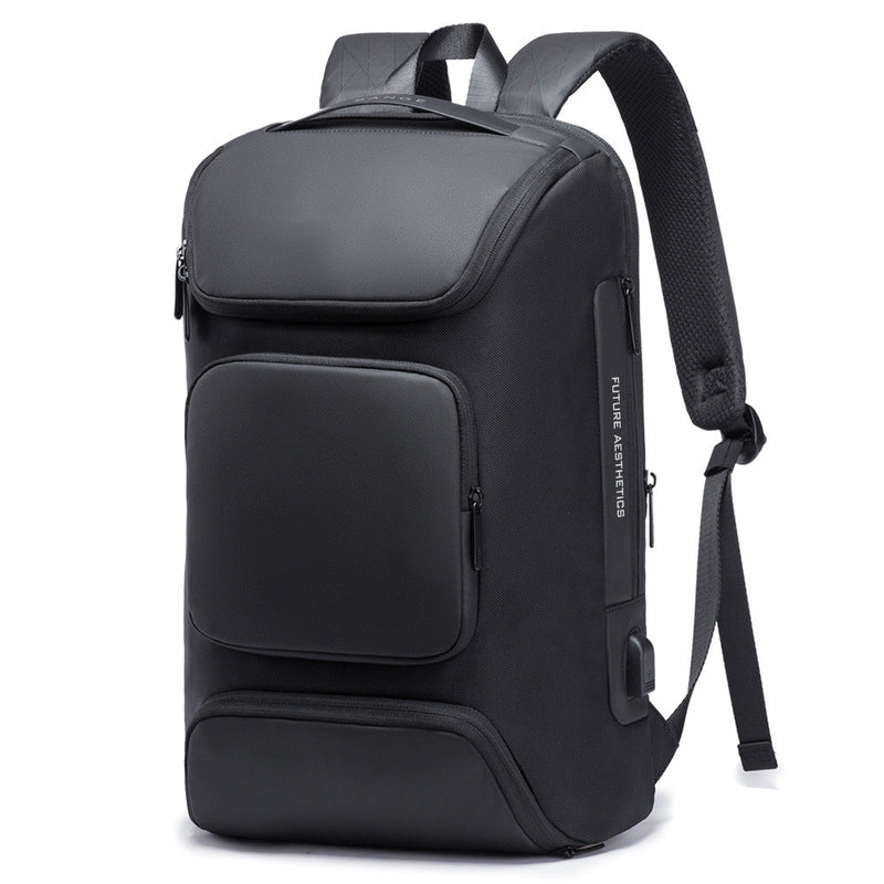 men's waterproof computer backpack, view 4 - MRSLM