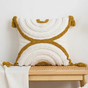geometric embroidered tufted pillow cover, view 7 - MRSLM