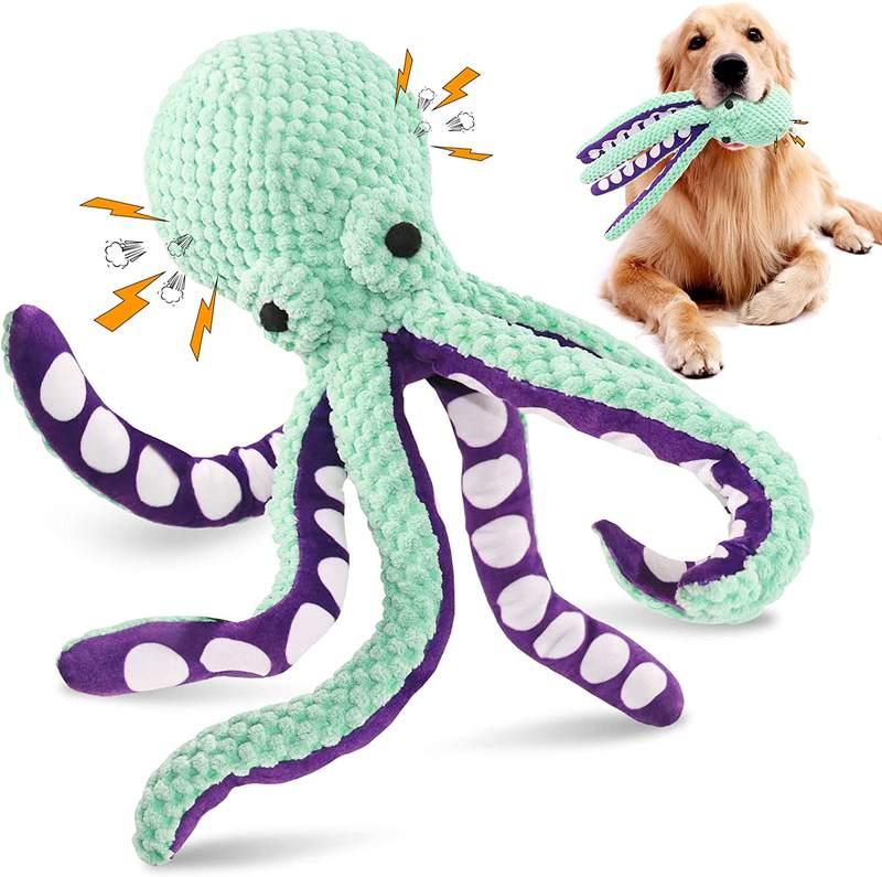 squeaky octopus dog toy - MRSLM