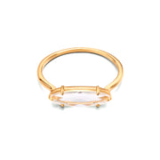 s925 silver white crystal marquise ring, view 3 - MRSLM