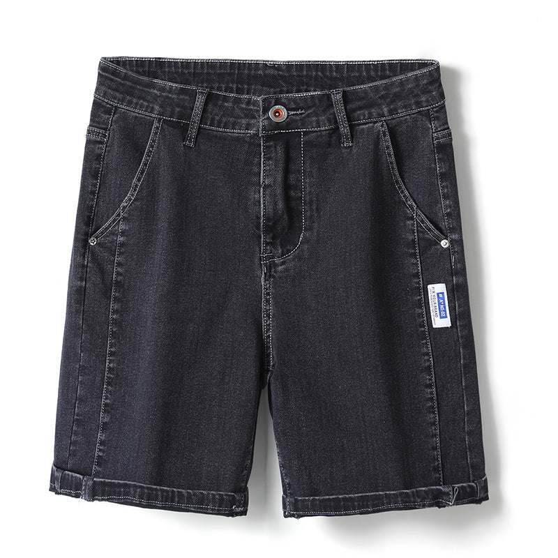 Men's stretch denim capri pants, view 6 - MRSLM