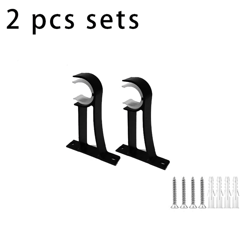 aluminum curtain rod brackets, view 2 - MRSLM