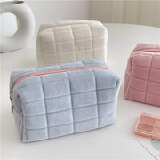 plush fur cosmetic bag, view 10 - MRSLM