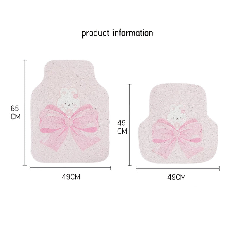 Cute bow cartoon car floor mats, view 9 - MRSLM