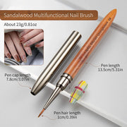 reusable nail liner brush, view 5 - MRSLM