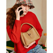 luxury women's leather shoulder bag, view 11 - MRSLM