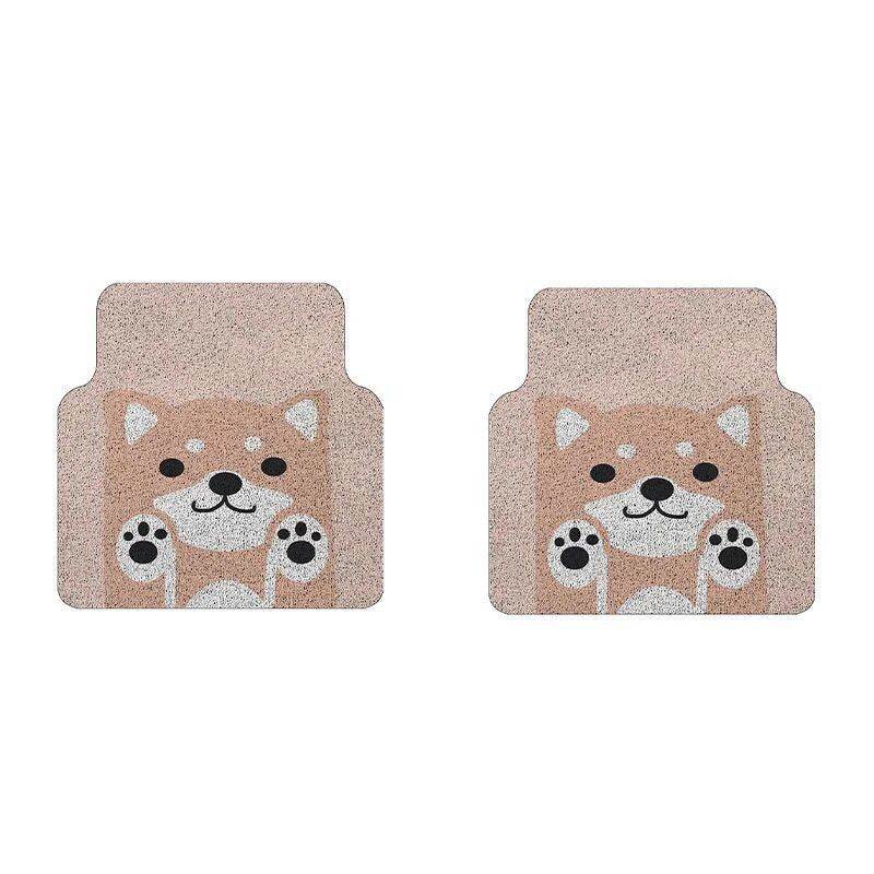 cartoon pattern waterproof car floor mats, view 2 - MRSLM