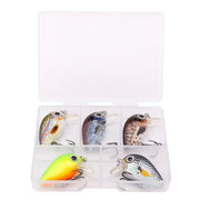 5pcs mini bass fishing lure set, view 3 - MRSLM