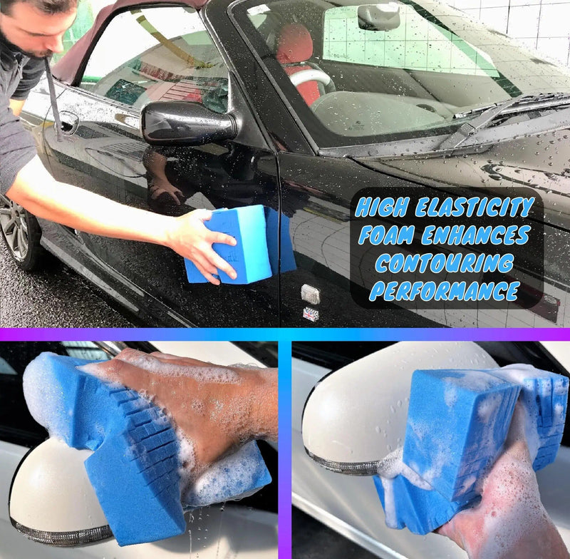 cross cut car wash sponge, view 7 - MRSLM