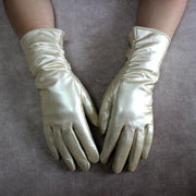 women's retro sheepskin riding gloves, view 13 - MRSLM
