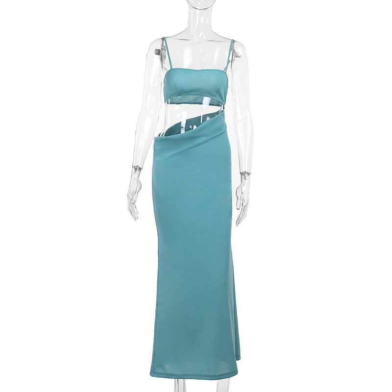 suspender long dress, view 6 - MRSLM