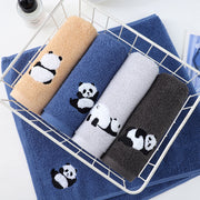 Panda embroidered cotton face towel, view 9 - MRSLM