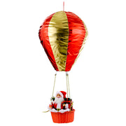 santa hot air balloon christmas decor, view 2 - MRSLM