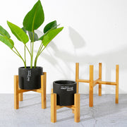 adjustable bamboo plant stand, view 8 - MRSLM