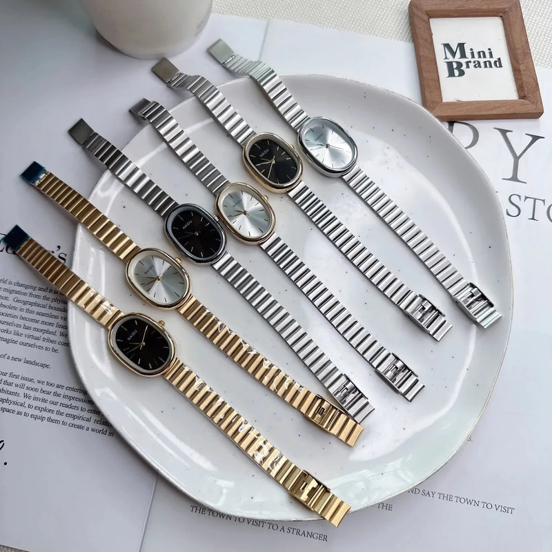 small oval quartz watch for women, view 12 - MRSLM