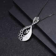 S925 silver natural gemstone pendant necklace - MRSLM