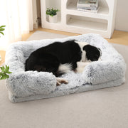cozy winter plush dog bed, view 8 - MRSLM