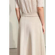 Women's A-line skirt with buckle belt, view 6 - MRSLM