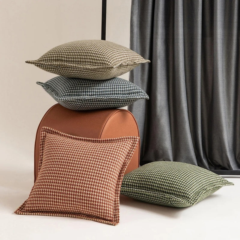 houndstooth jacquard pillowcase - MRSLM