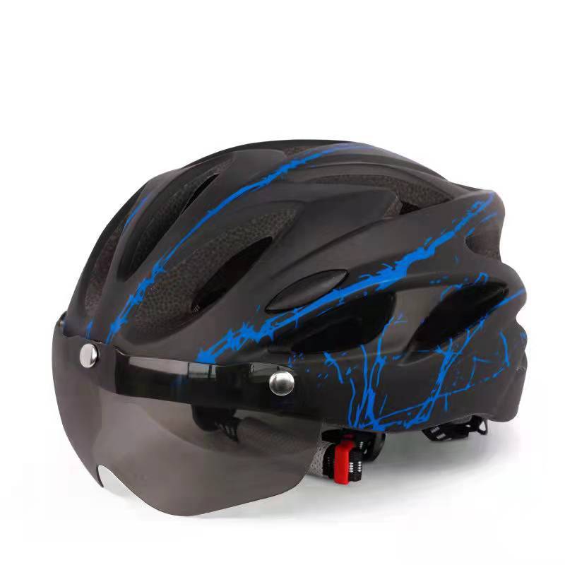 riding helmet with magnetic goggles, view 5 - MRSLM