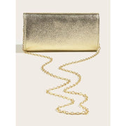 Shiny metallic clutch purse, view 6 - MRSLM