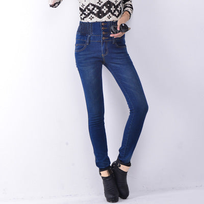 high-waisted elastic waist pants, view 3 - MRSLM