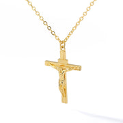 gothic cross pendant necklace, view 2 - MRSLM