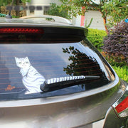 reflective cat car sticker, view 4 - MRSLM