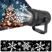 Rotating Christmas snowflake LED projector light, view 5 - MRSLM