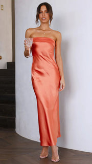 backless printed dress, view 11 - MRSLM